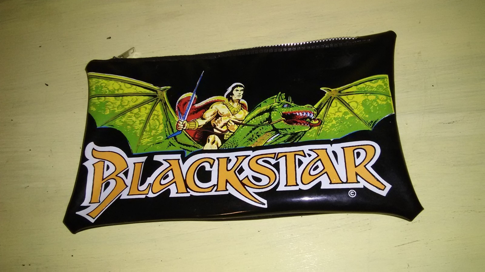 BlackStar 1983 Galoob Vinyl Pencil Case RARE Very Few In Existence BlackStar 1983 Galoob Vinyl Pencil Case RARE Very Few In Existence
