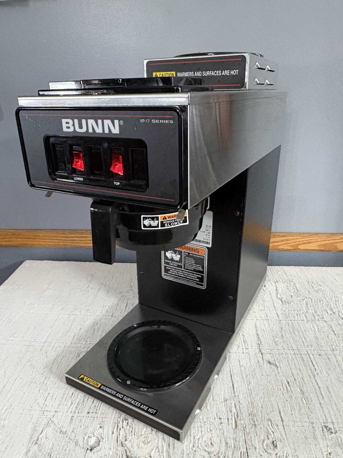 Bunn 13300.0002 VP17-2 Pourover Coffee Maker - Stainless Decor Tested