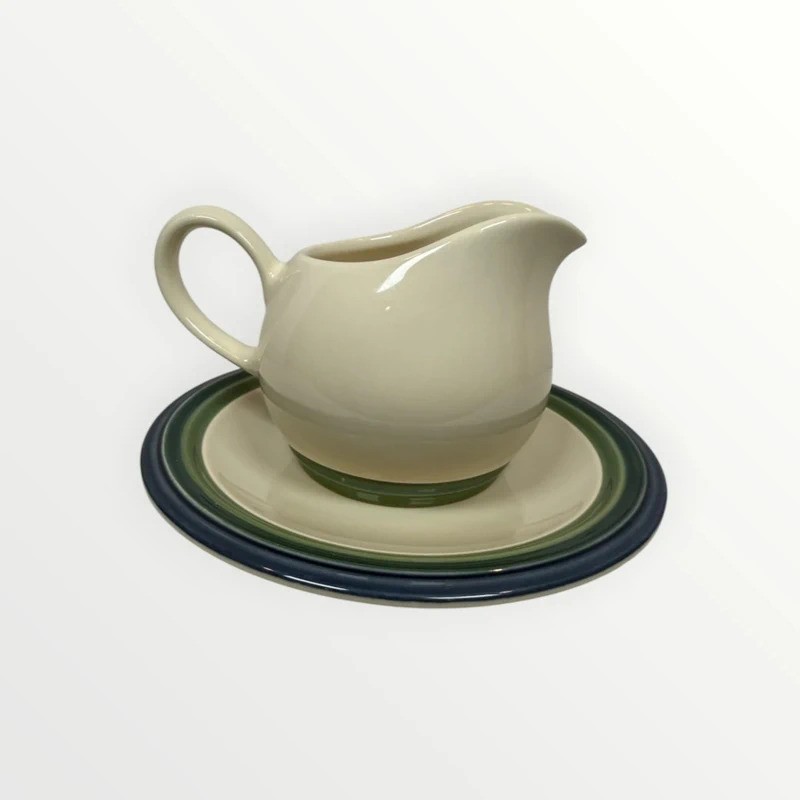 Vintage Pfaltzgraff Ocean Breeze Gravy Boat & Underplate Set