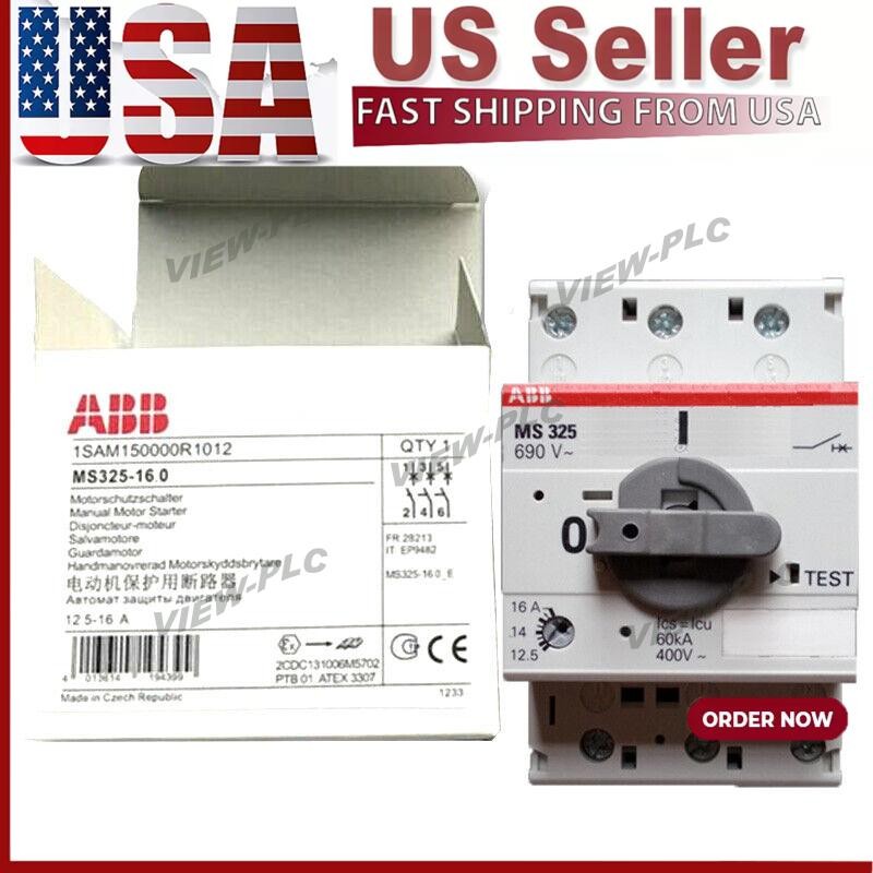 New In Box ABB MS325-16 Motor Circuit Breaker 12.5-16A US Free TAX New In Box ABB MS325-16 Motor Circuit Breaker 12.5-16A US Free TAX