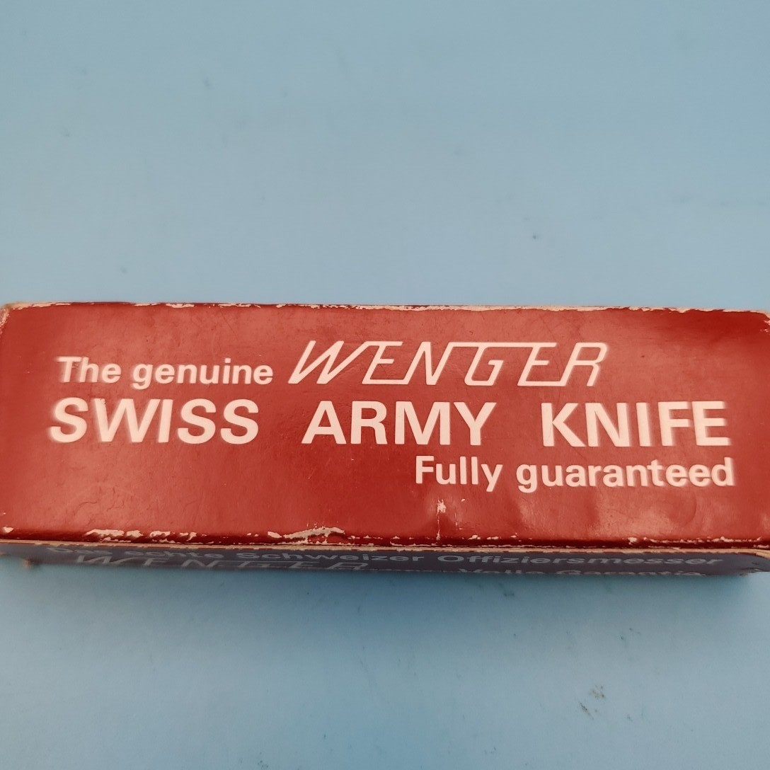 VTG Wenger Helvetia Swiss Army Knife White Multi-Tool Pocket Knife Made In USA