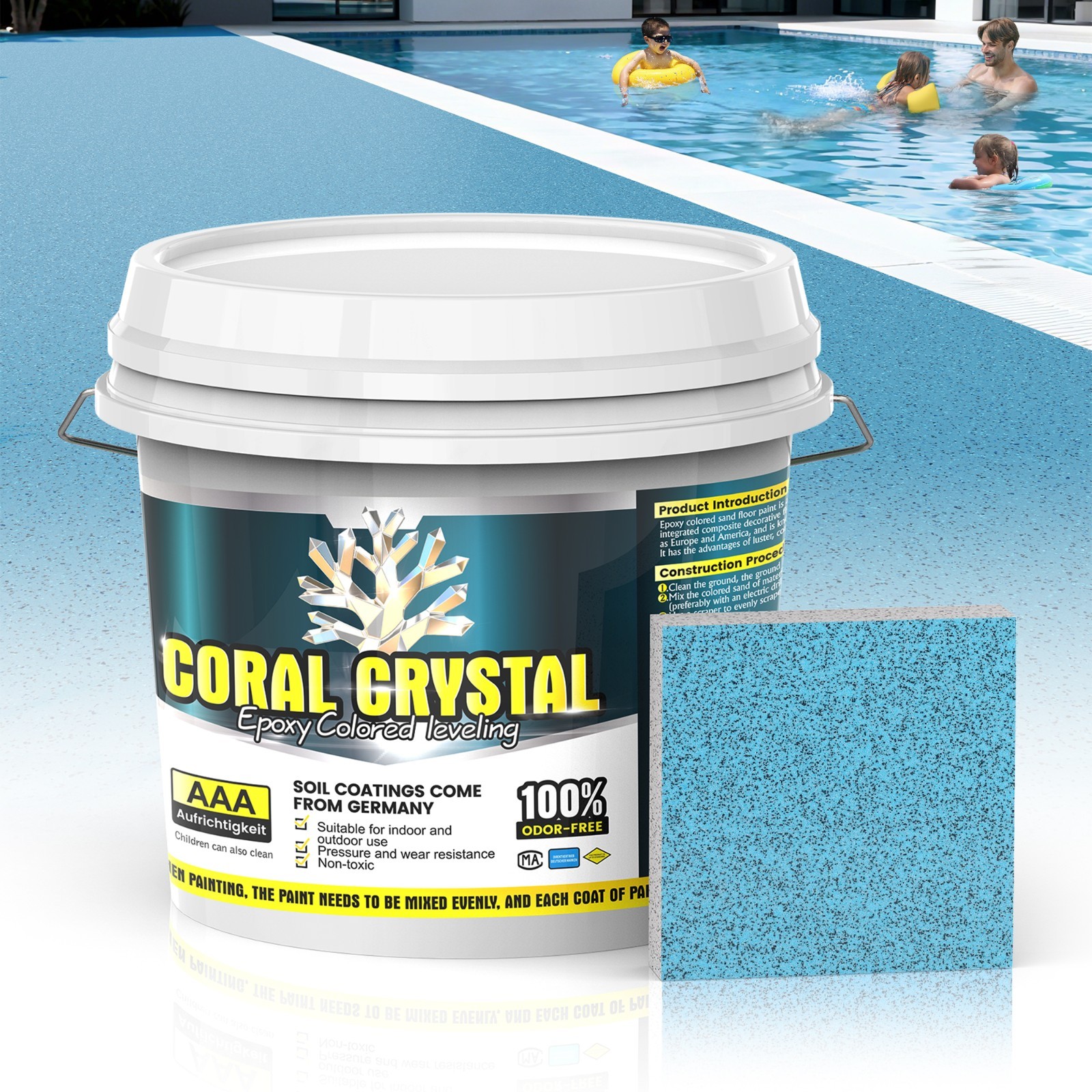 Self Leveling Epoxy Colored Sand Floor Paint for Concrete | Epoxy Floor Paint Self Leveling Epoxy Colored Sand Floor Paint for Concrete | Epoxy Floor Paint