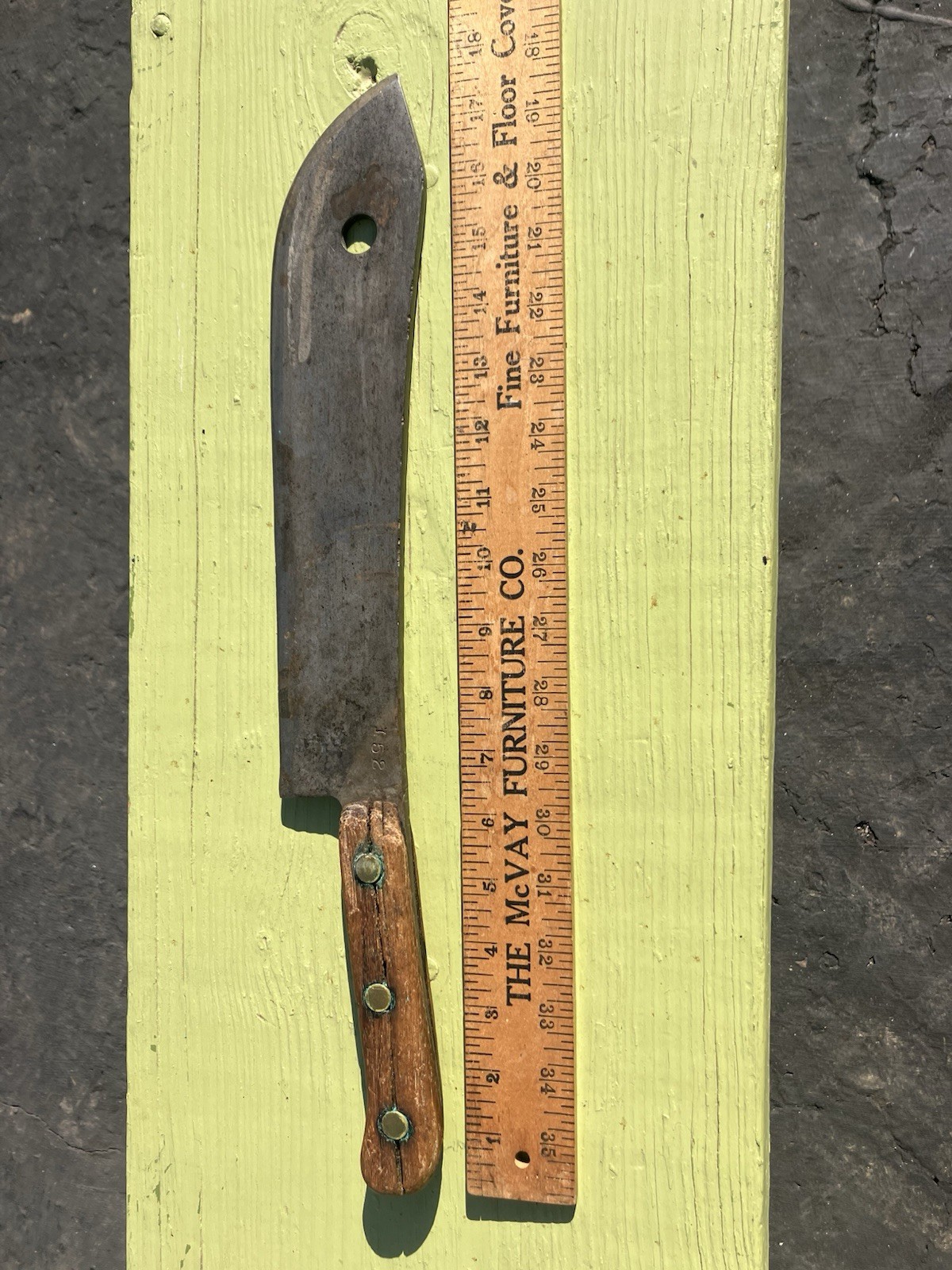Meat cleaver lamb splitter Antique Unmarked Foster Bros? Meat cleaver lamb splitter Antique Unmarked Foster Bros?