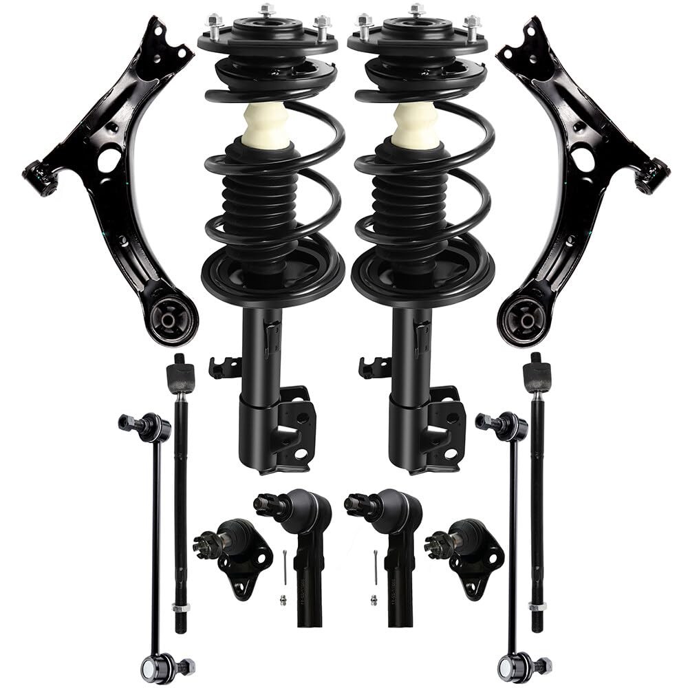 12pcs Suspension Struts Ball Joint,Control Arm,Stabilizer Bar Link