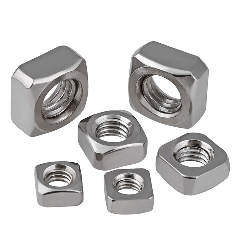 Metric Square Nuts 304/316 Stainless Steel M3 To M10 Coarse Thread Screw Cap