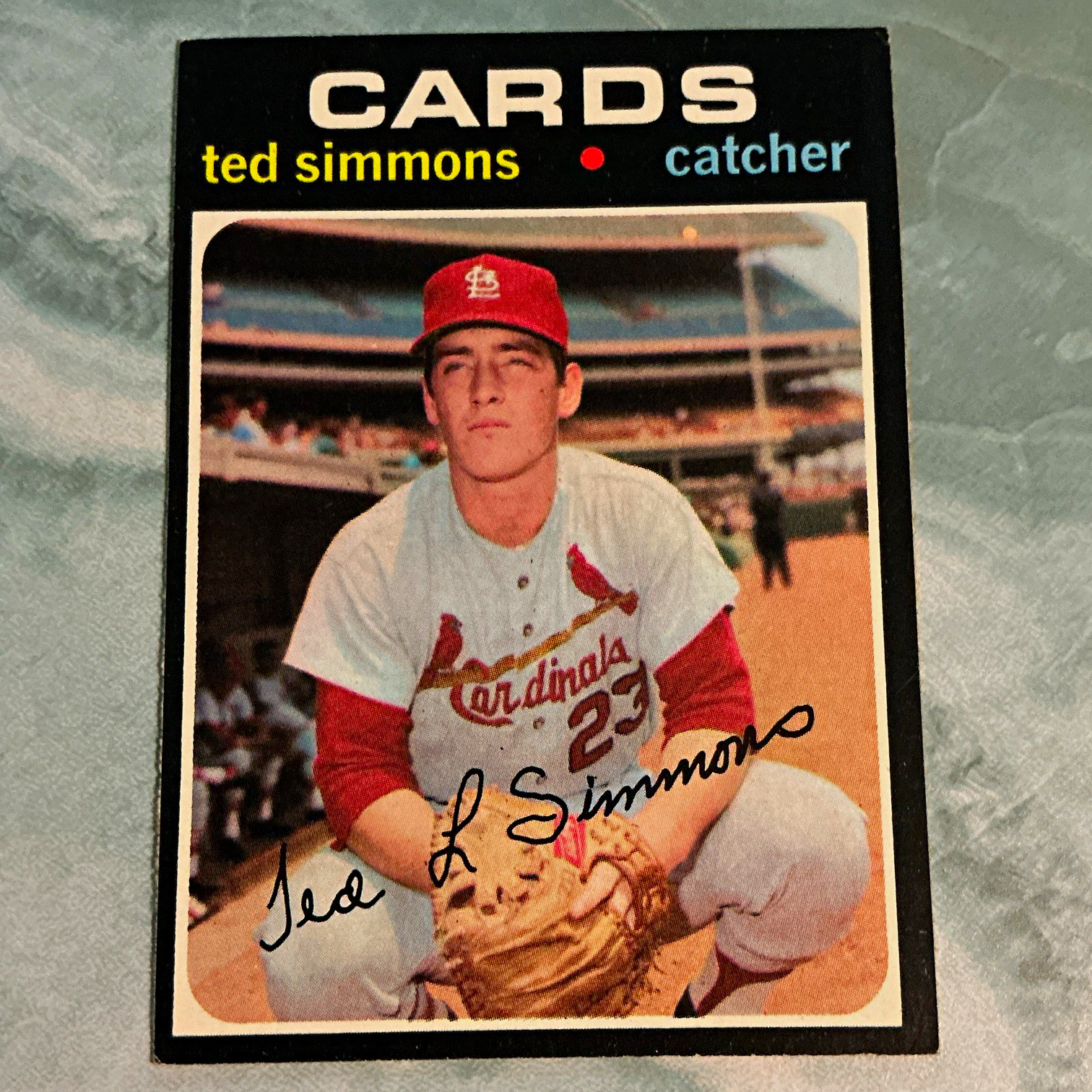 Topps 1971 Ted Simmons #117 Rookie RC St. Louis Cardinals MLB Baseball Card