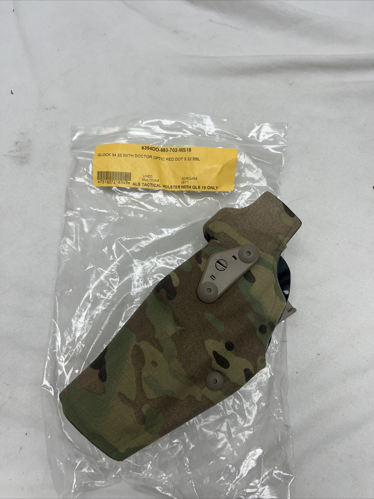 Safariland 6354DO ALS Optic Tactical Holster Glock 34/35 LH Multicam Safariland 6354DO ALS Optic Tactical Holster Glock 34/35 LH Multicam