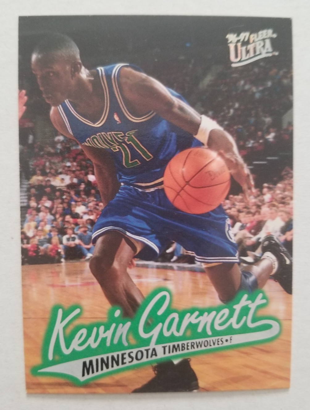 1996-97 Fleer Ultra Kevin Garnett #64 Minnesota Timberwolves HOF 1996-97 Fleer Ultra Kevin Garnett #64 Minnesota Timberwolves HOF