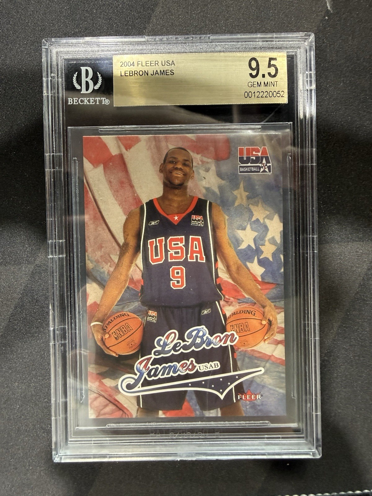 2004-05 Fleer USA LeBron James #NNO BGS 9.5  🔥🔥 Cleveland Cavaliers