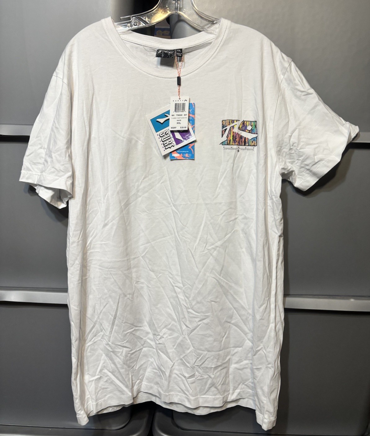 Vintage Rusty Surfboards T Shirt Men XL Surf Surfing Y2K Vintage Rusty Surfboards T Shirt Men XL Surf Surfing Y2K