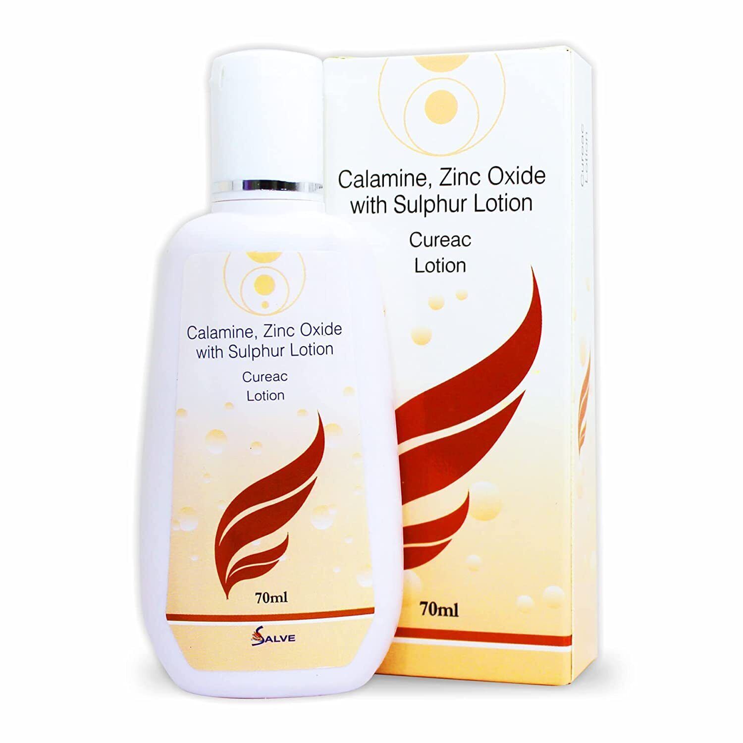Salve Cureac Acne drying Lotion blemish with Sulphur | 70ml./