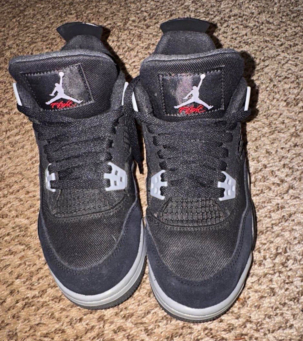 Black canva jordan 4s Black canva jordan 4s