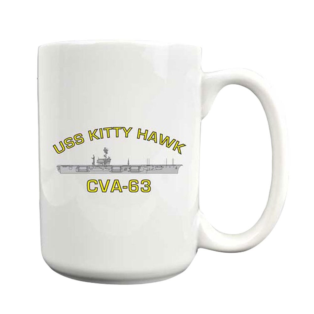 USS Kitty Hawk CVA 63 Coffee Mug USS Kitty Hawk CVA 63 Coffee Mug