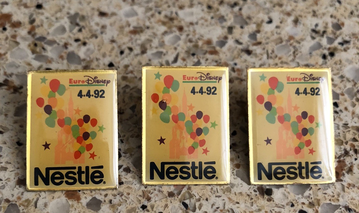 Disney EuroDisney Preview Promo Nestle Grey Castle. Pin BOGO 2 FREE