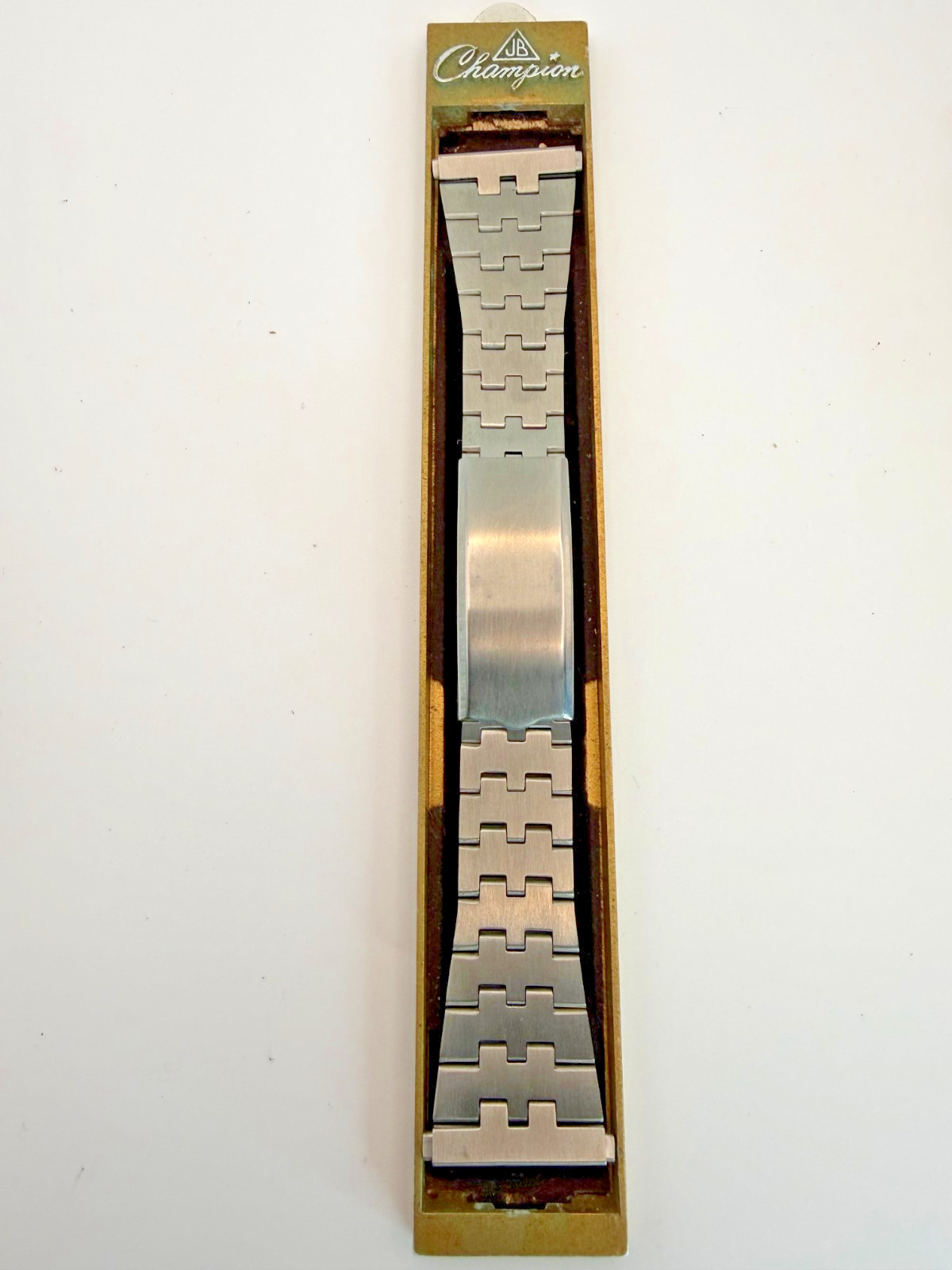 NOS Vintage JB Champion 8311 Stainless Steel Stovepipe Watch Band 1\
