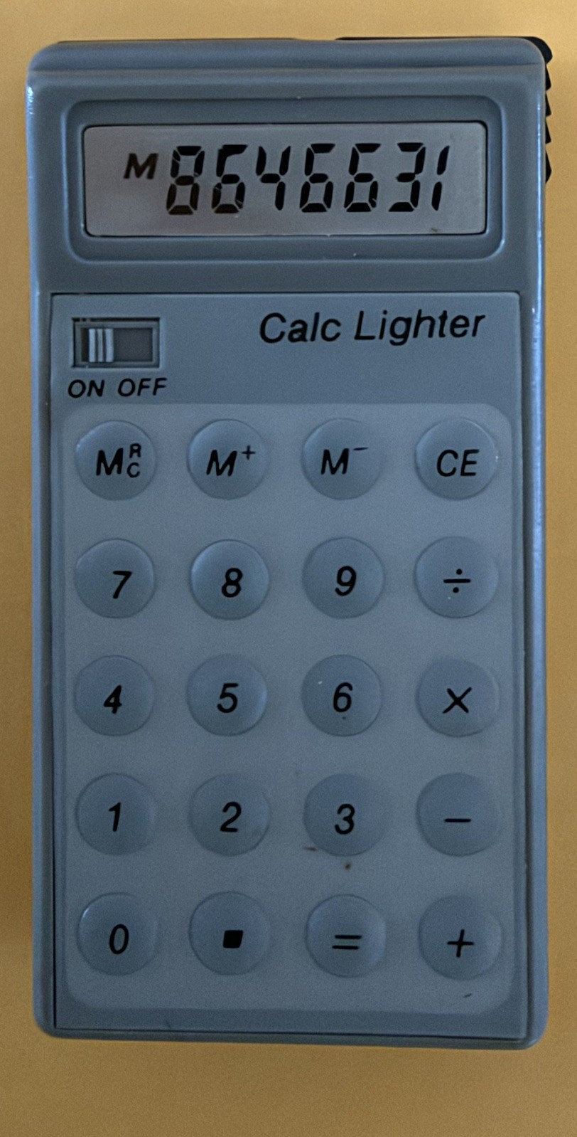 NEW Vintage 1980’s Gray Calculator Electronic Lighter. READ DESCRIPTION NEW Vintage 1980’s Gray Calculator Electronic Lighter. READ DESCRIPTION