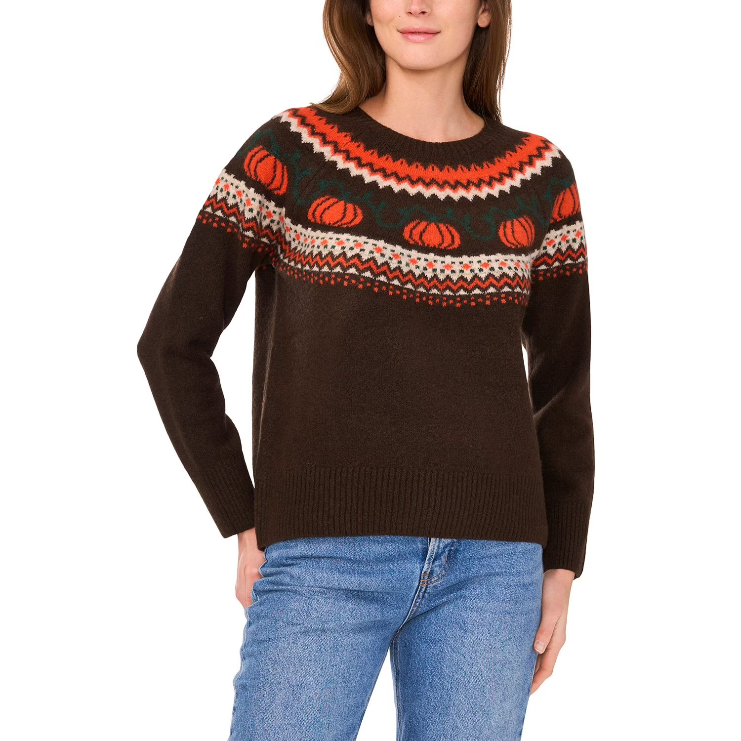 NWT Vince Camuto Women\'s Halloween Sweater Size M Brown