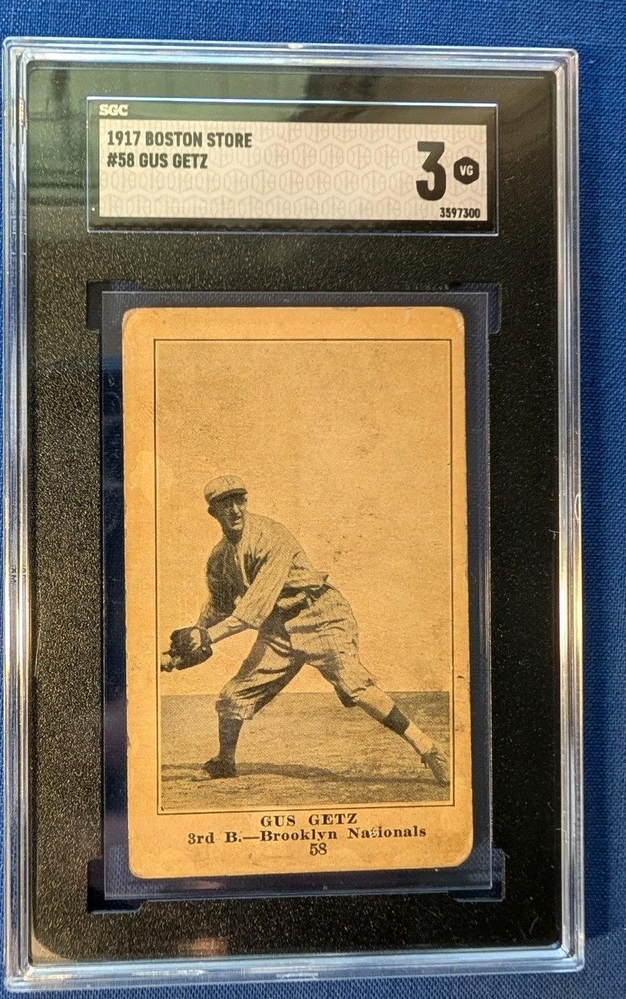 1917 Boston Store #58 H801-8 Gus Getz SGC 3 Just TWO Higher Never Sold Here