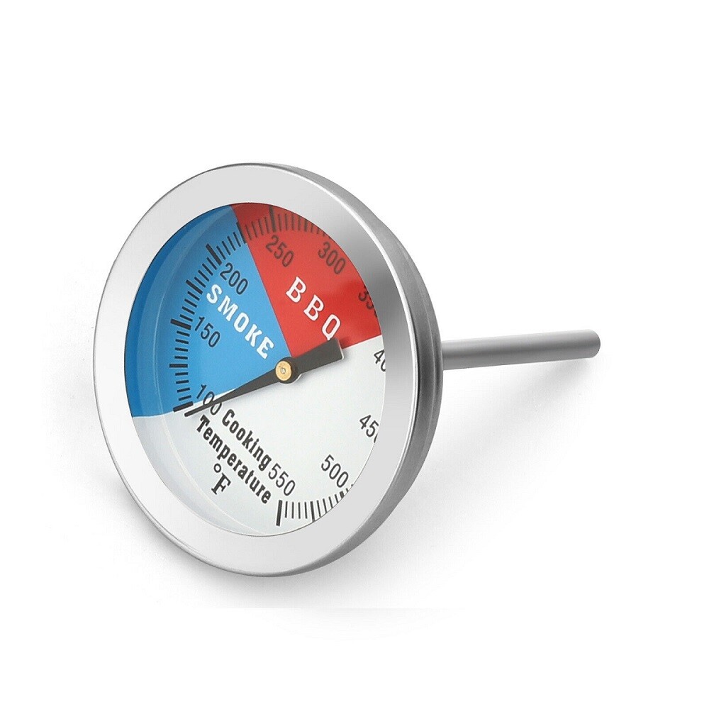 1/2pcs Waterproof Temperature Thermometer Gauge BBQ Grill Smoker Pit Thermostat