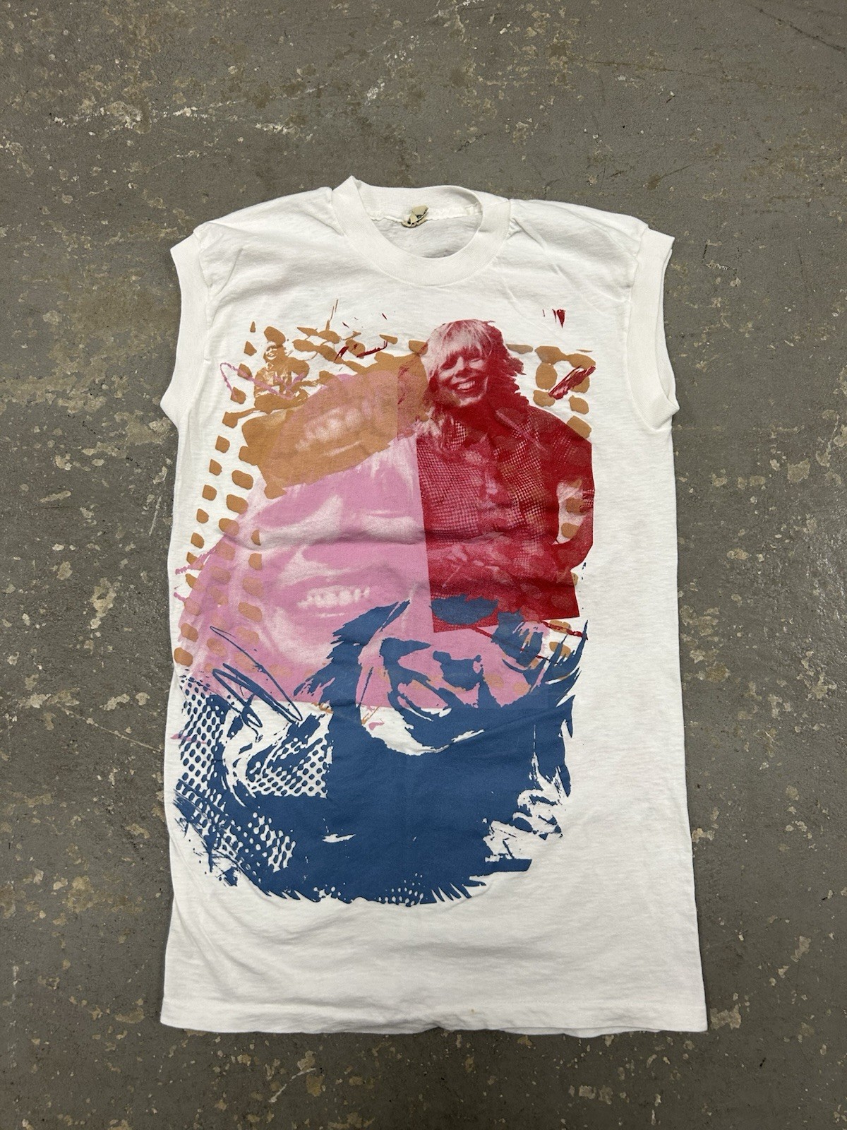 80s Vintage Joni Micthell World Refuge Tour Tank Top Size: Medium