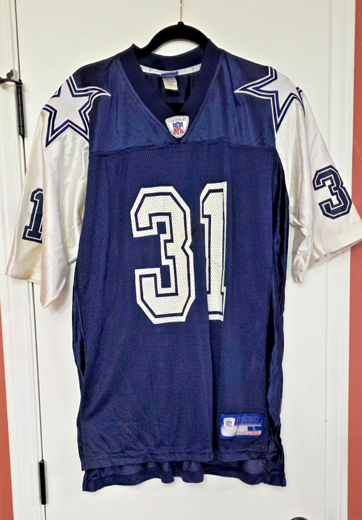 VTG Roy Williams Dallas Cowboys Reebok On Field Jersey Size L Thanksgiving Day