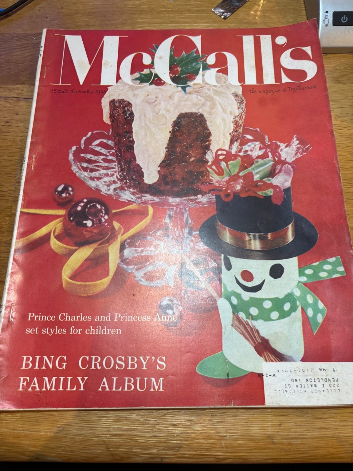 McCall's Magazine December 1956 Bing Crosby Family Album Christmas