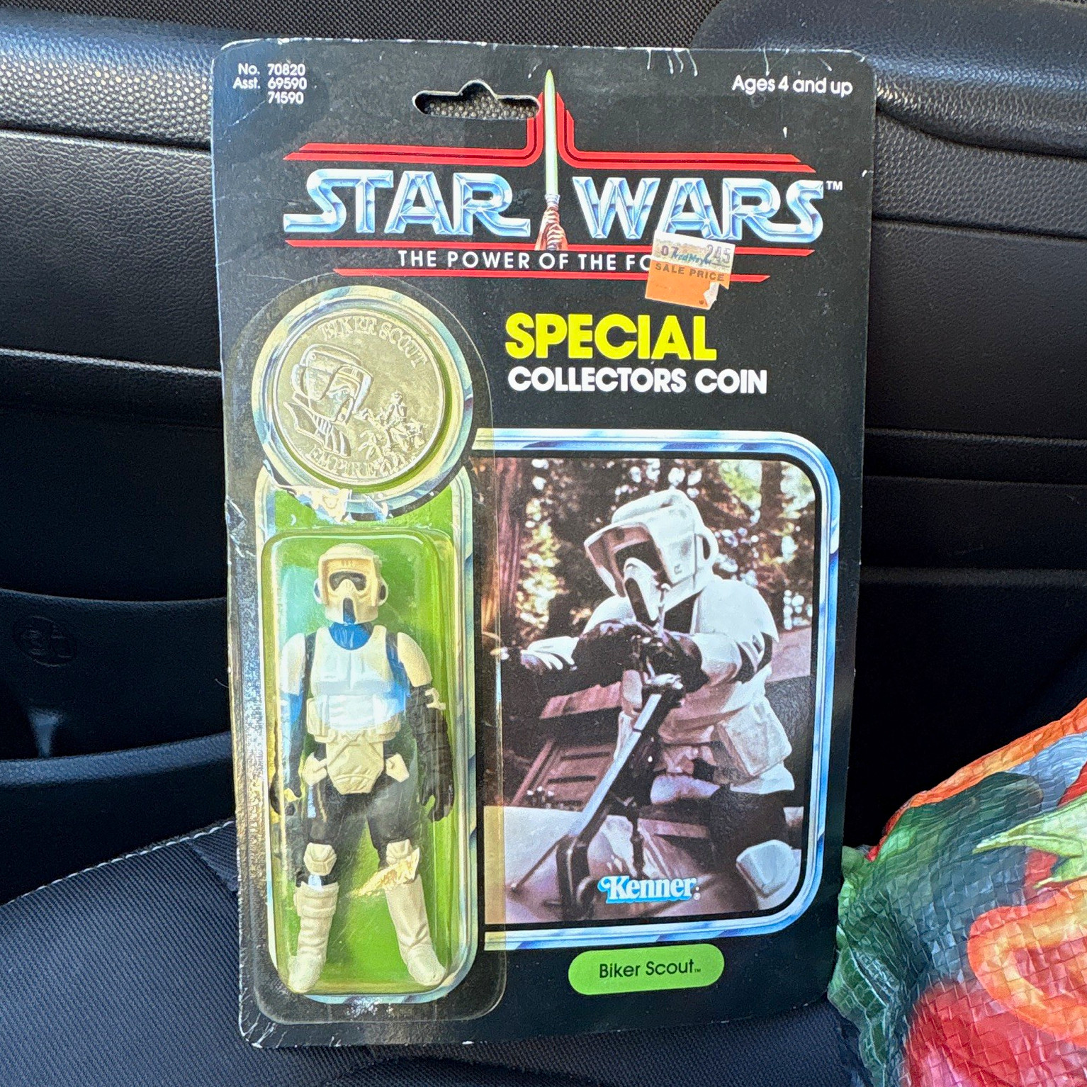 Vintage 1985 Kenner Star Wars POTF Last 17 BIKER SCOUT AFA 85 Unpunched Beauty