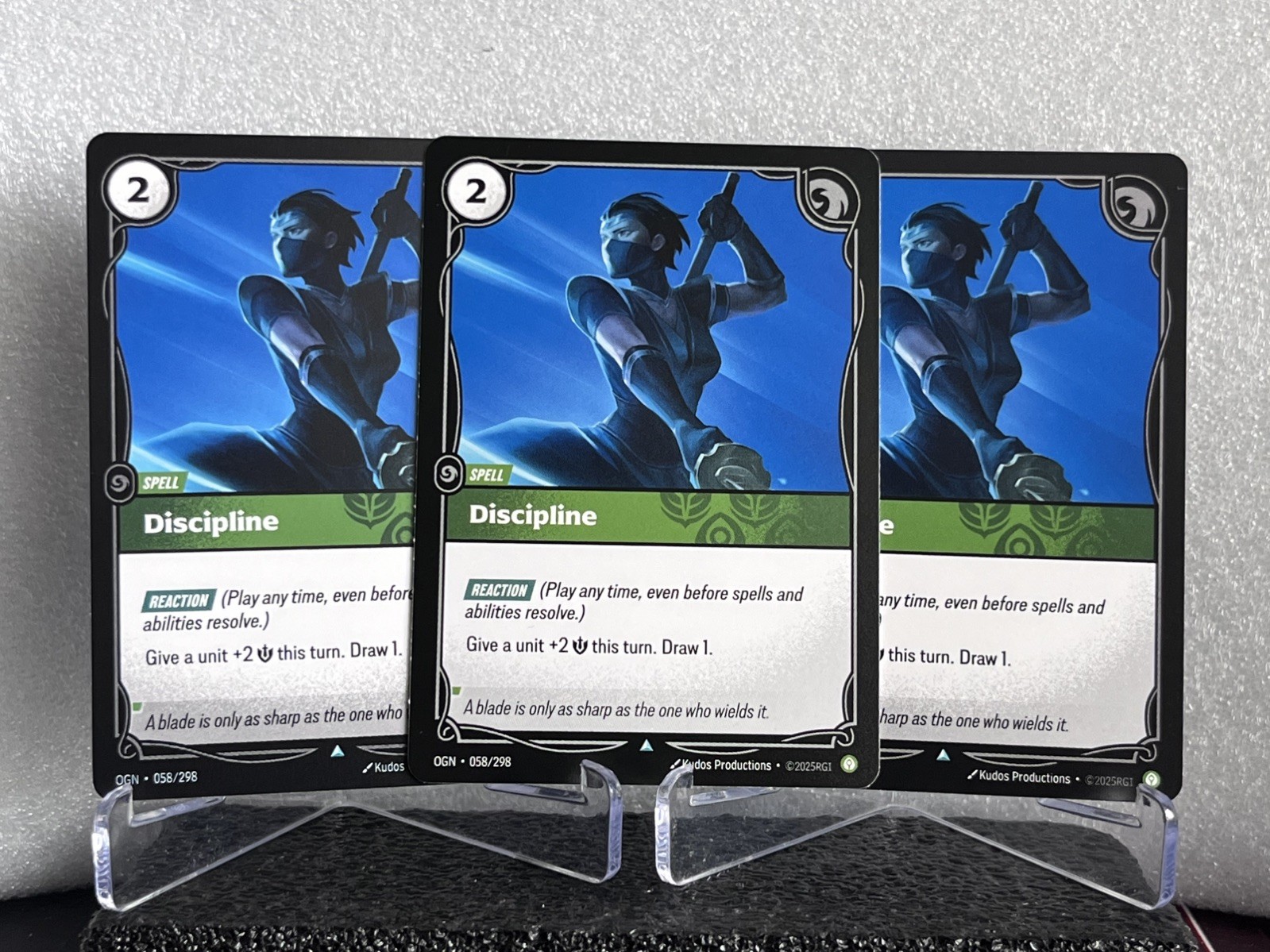 Discipline x3 Playset NM Riftbound Origins OGN 058/298 Uncommon