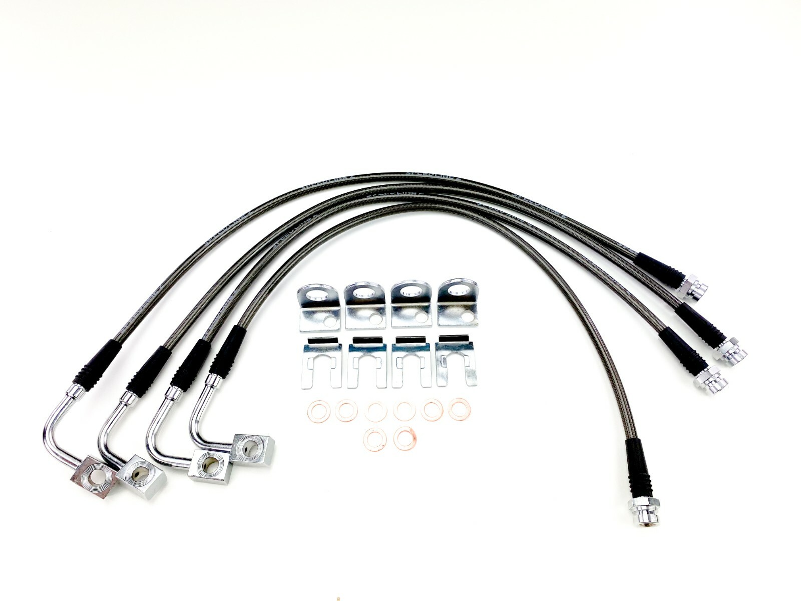  Speedline'z +4 to +6 Lift F & R Brake Line Kit: Fits 2007-2018 Jeep Wrangler