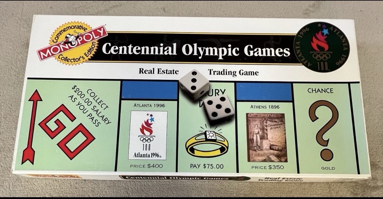 Centennial Olympic Games Authorized Monopoly Edition Usaopoly Vintage 1996 NEW 