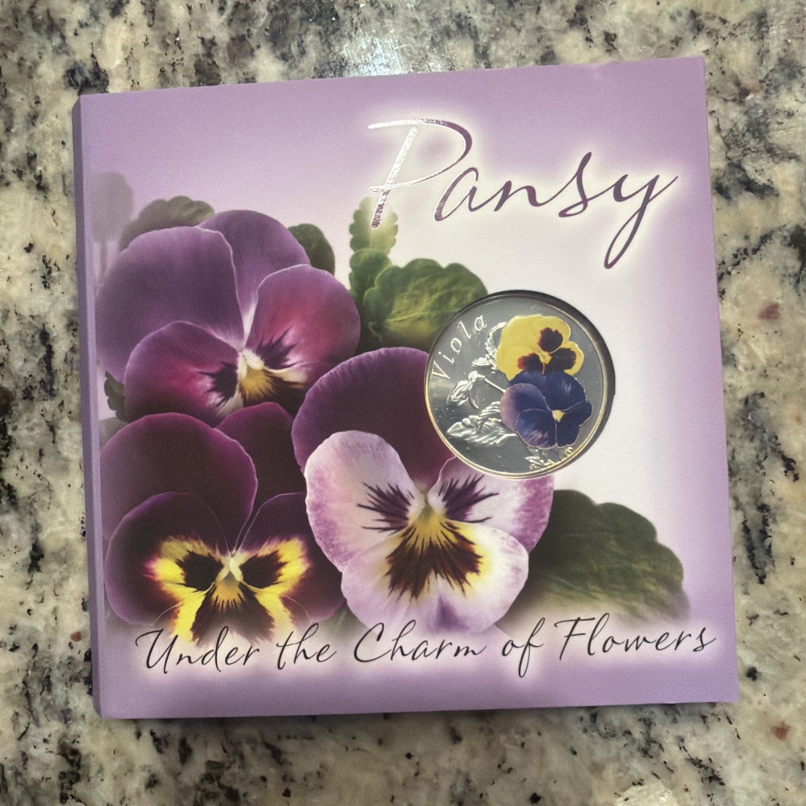Belarus 10 rubles 2013 Silver Proof Flowers - pansy