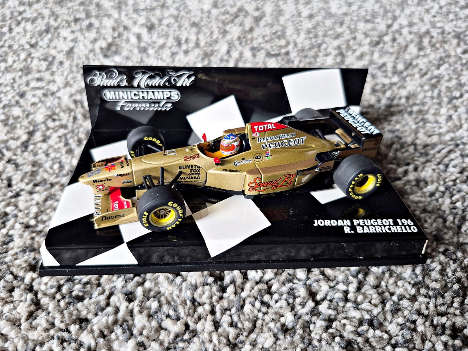 1/43 Minichamps F1 Formula Jordan Peugeot 196 R. Barrichello