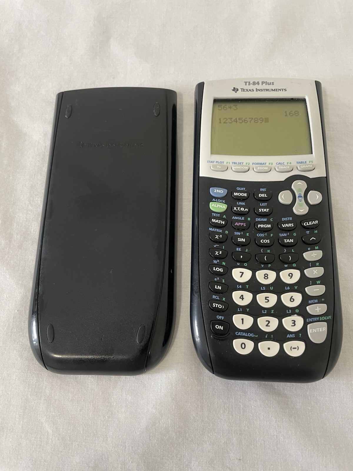 Texas Instruments TI-84 Plus Graphing Calculator Black TESTED AND WORKS EUC Texas Instruments TI-84 Plus Graphing Calculator Black TESTED AND WORKS EUC