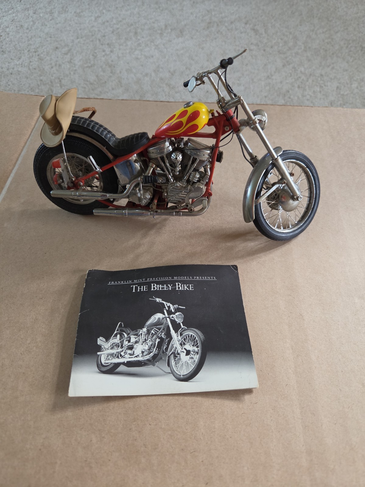 FRANKLIN MINT HARLEY DAVIDSON 1:10 scale THE BILLY BIKE NO BOX OR TAG FRANKLIN MINT HARLEY DAVIDSON 1:10 scale THE BILLY BIKE NO BOX OR TAG