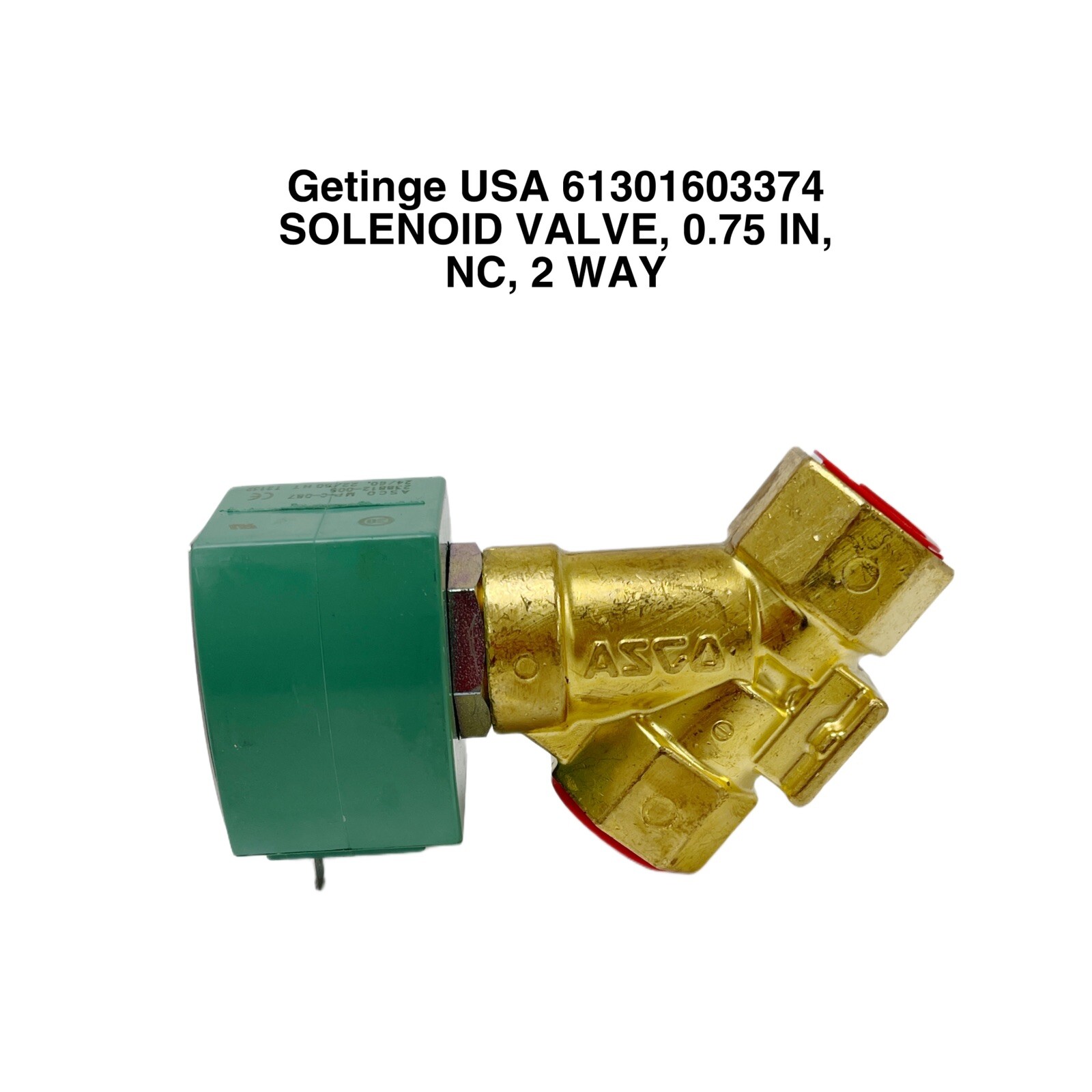 Getinge USA REF 61301603374 SOLENOID VALVE 0.75 IN NC 2 WAY