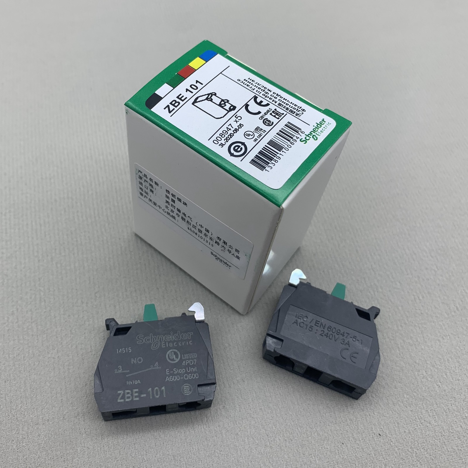 NEW ZBE-101 Auxl Contact Nopen For Schneider Electric ZBE101  US