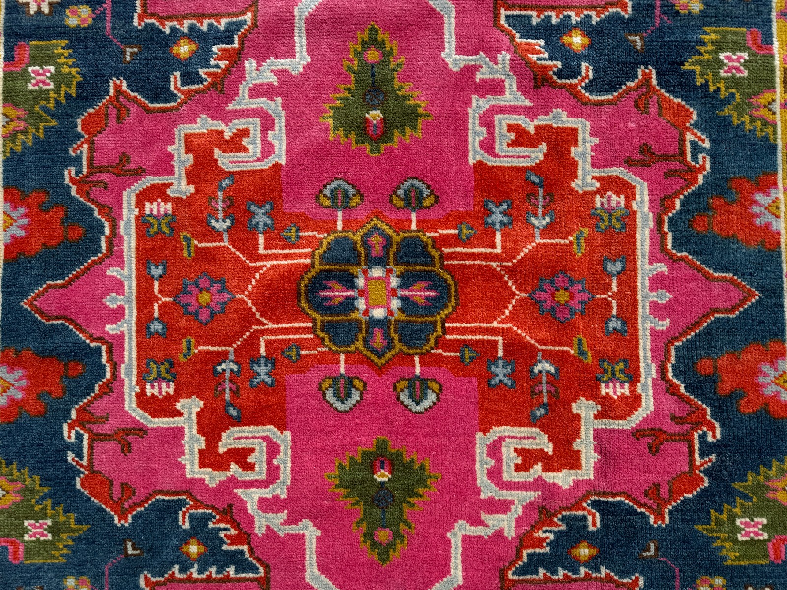 8x10 NEW WOOL RUG HANDMADE ORIENTAL handwoven pink orange blue oushak heriz 8x11 8x10 NEW WOOL RUG HANDMADE ORIENTAL handwoven pink orange blue oushak heriz 8x11