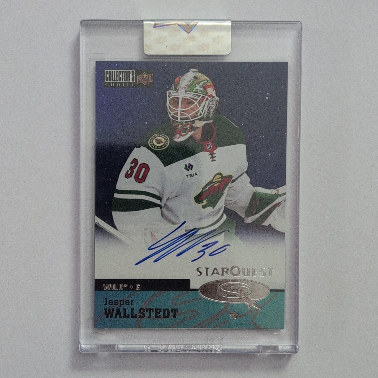 2024-25 Clear Cut Jesper Wallstedt #CSA-JW StarQuest Autograph