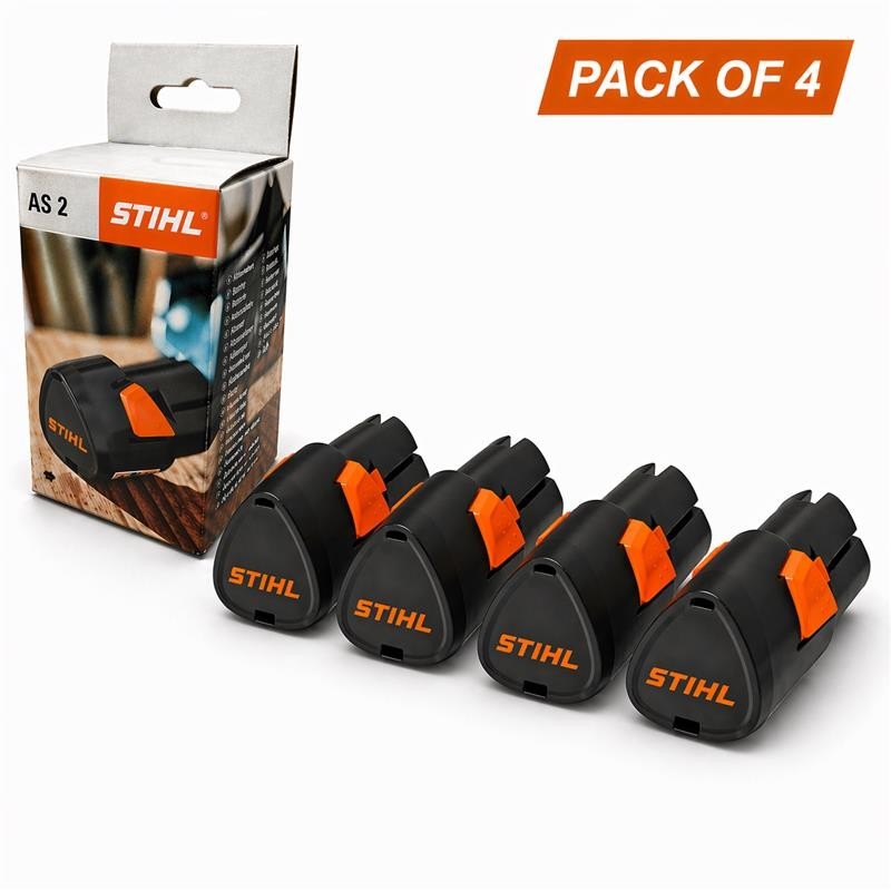 Pack of 4 STIHL AS2 Lightweight Lithium-Ion Battery - EA024006500 / 6501
