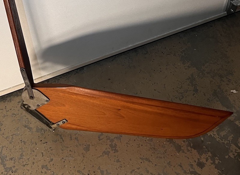 Vtg Original Sunfish Sailboat Rudder Tiller Assembly w/ Original Hardware Pre-71