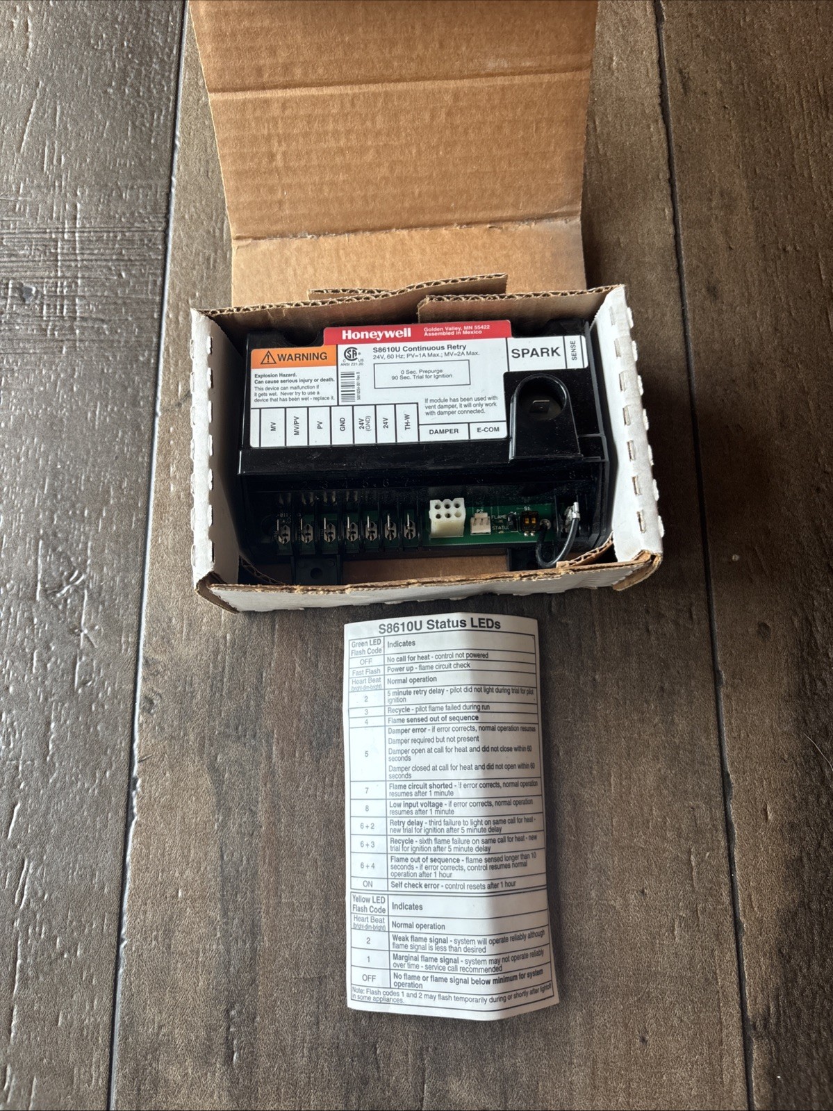 Nos Honeywell S8610U3009 S8610U Furnace Control Board Module  S8610U1 OEM #2