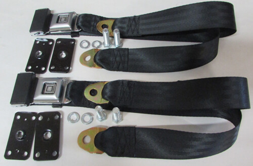 Seat Belts With Mounting For Buick, Chevrolet, Cadillac, Oldsmobile, Pontiac 60\