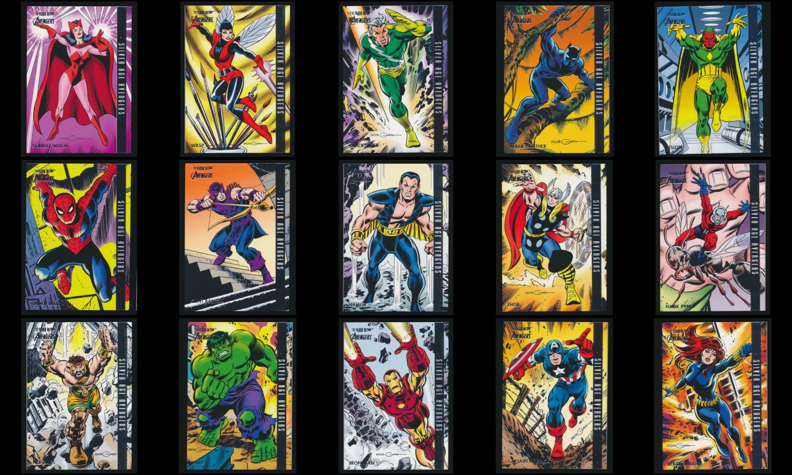 2022 Fleer Ultra Avengers - Silver Age - Complete Set of 15 Cards Lot 2022 Fleer Ultra Avengers - Silver Age - Complete Set of 15 Cards Lot