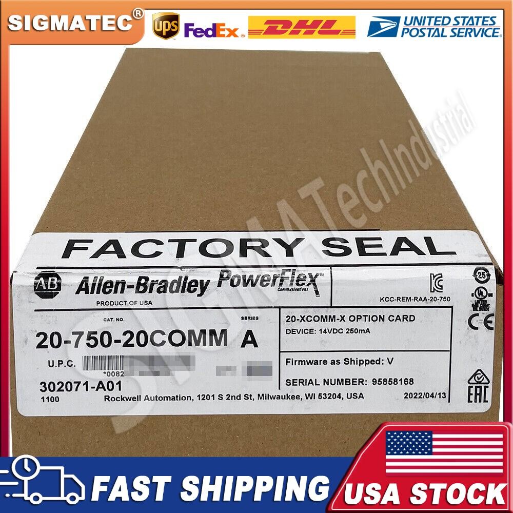 Newest Allen-Bradley 20-750-20COMM PowerFlex Inverter Communication Card
