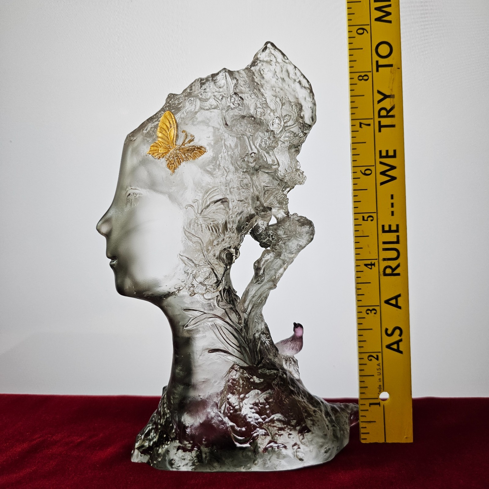 Rare Tittot Art Glass Crystal Sculpture Orig Box Cert of Authenticity