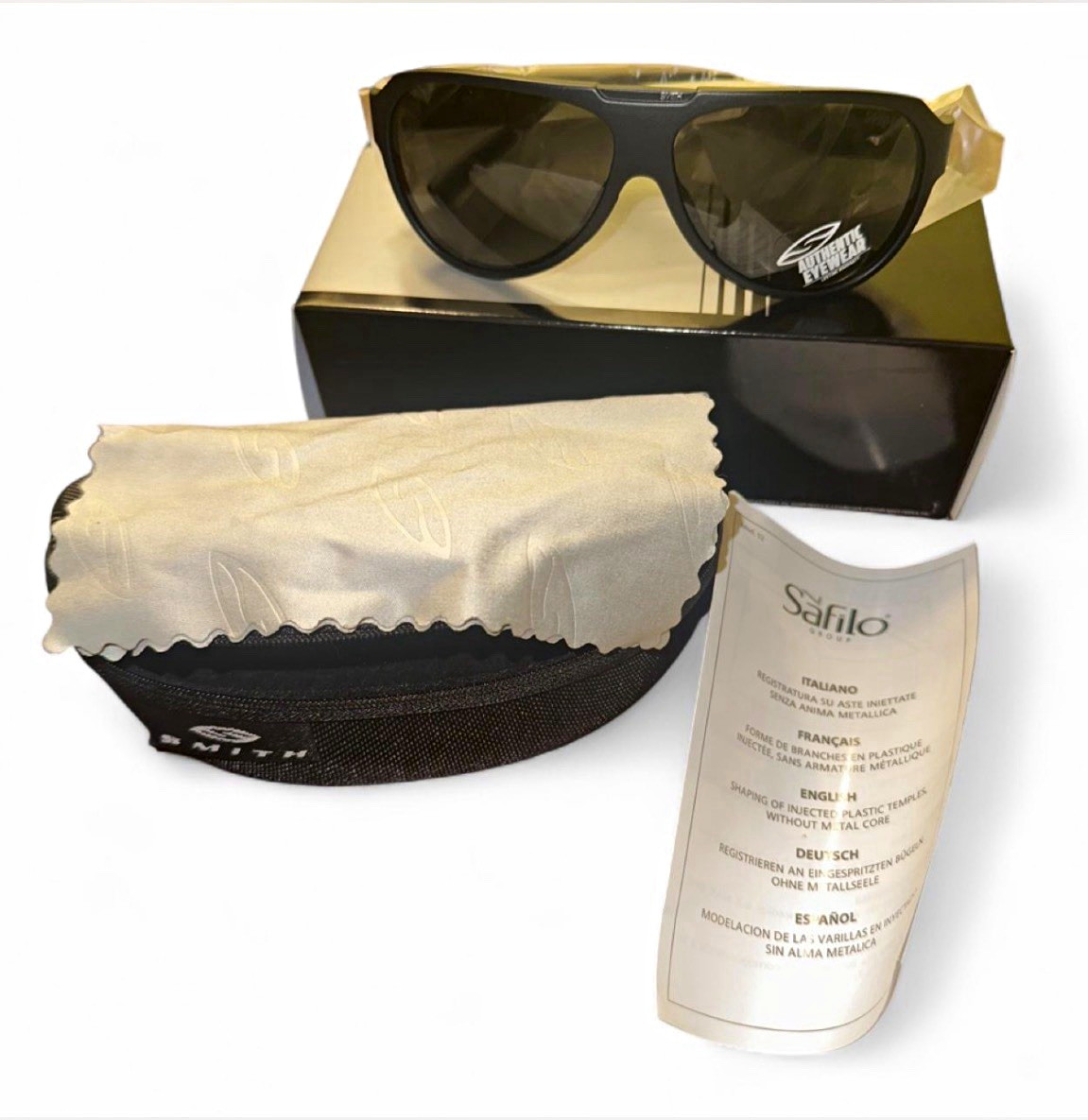 Smith Soundcheck Wrap Sunglasses Matte Black Frame Black Lenses 135mm Smith Soundcheck Wrap Sunglasses Matte Black Frame Black Lenses 135mm
