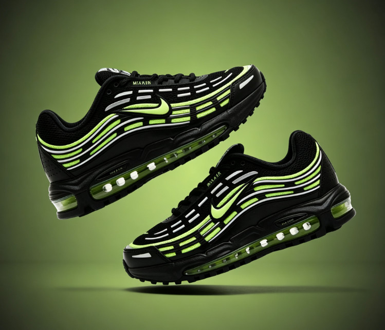 Nike Air Max TL 2.5 Volt Black Sneakers Men Casual Shoes NO IMP FEE USA
