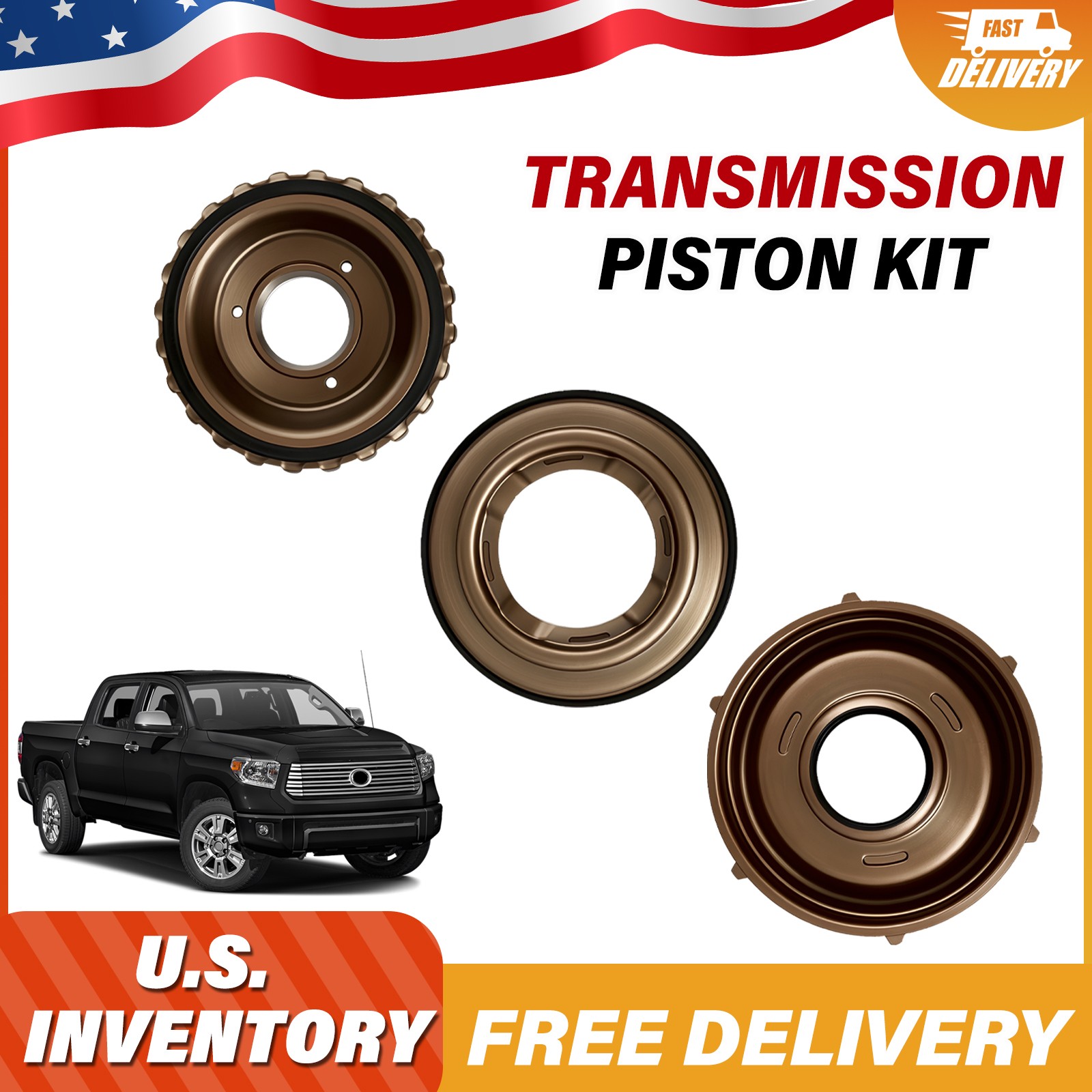 Fit Toyota AB60E Lexus AB60F Transmission Piston Kit Bonded Clutch Apply Pistons