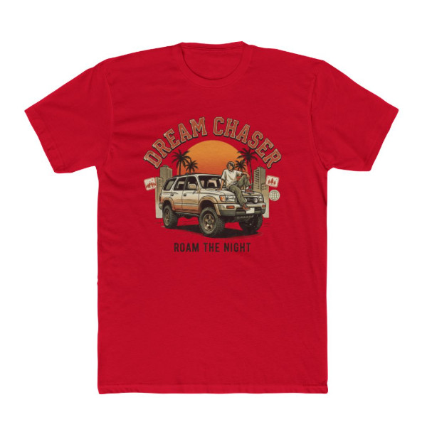 Dream Chaser T-Shirt Vintage Graphic Tee Retro 90s SUV Car Streetwear Red Shirt Dream Chaser T-Shirt Vintage Graphic Tee Retro 90s SUV Car Streetwear Red Shirt