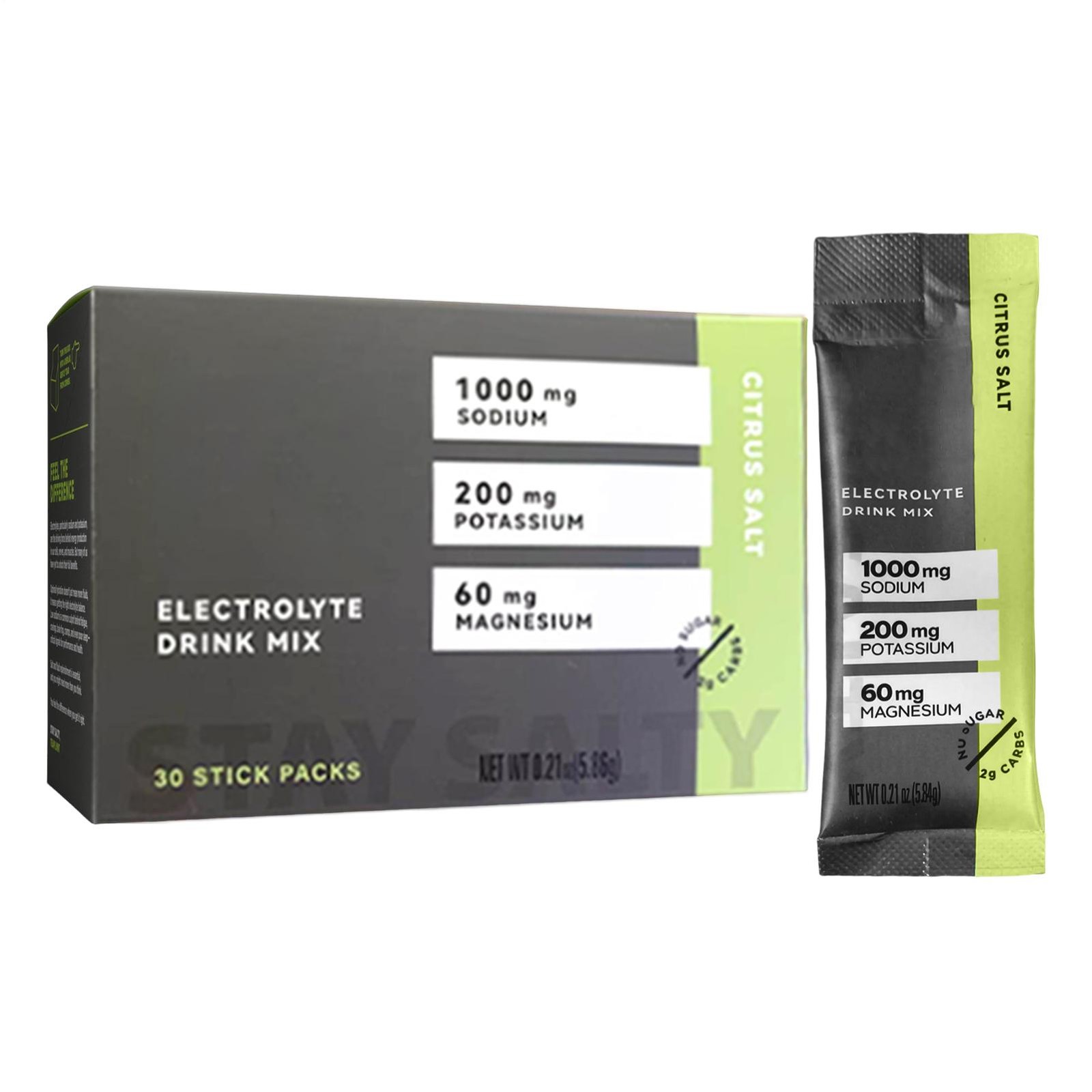 LMNT Electrolytes: 30-Pack Citrus Salt | NEW | ZERO-Sugar
